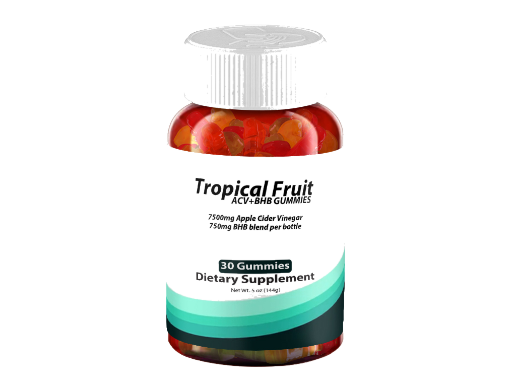 Tropical Fruit ACV+BHB Gummies – 1 Bottle